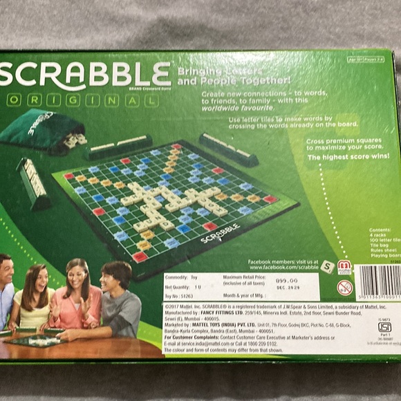 Scrabble Board Game,words letter game for all ages - Picture 3 of 3